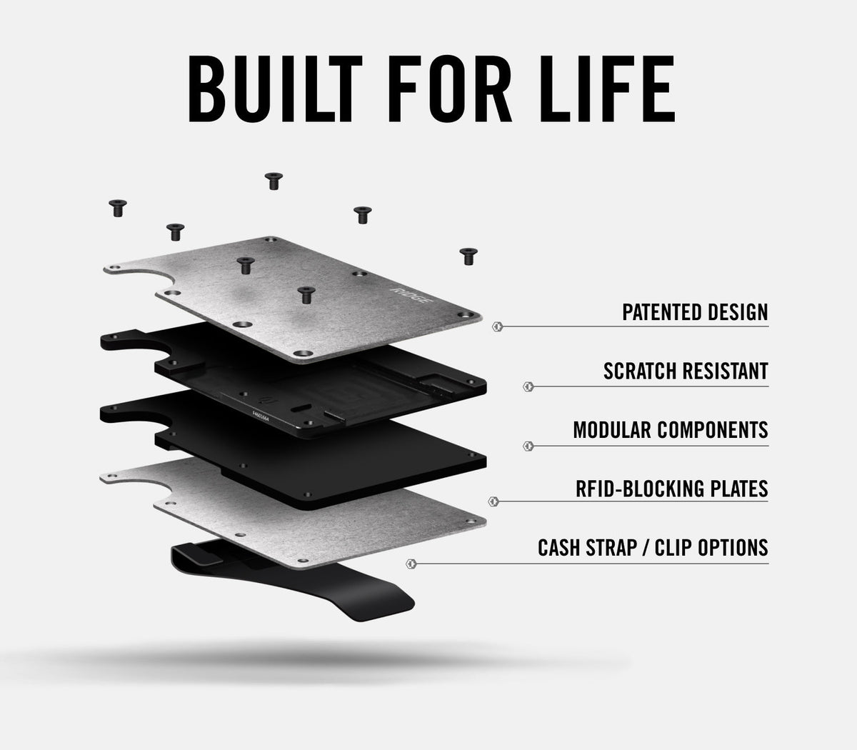 Ridge Wallet - Carolina Panthers - Carbon Fiber 3k