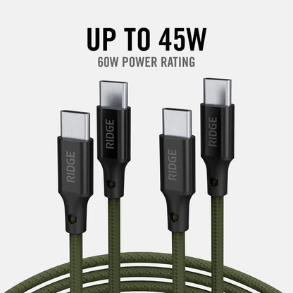 Wall Charger Set - 45W - Matte Olive
