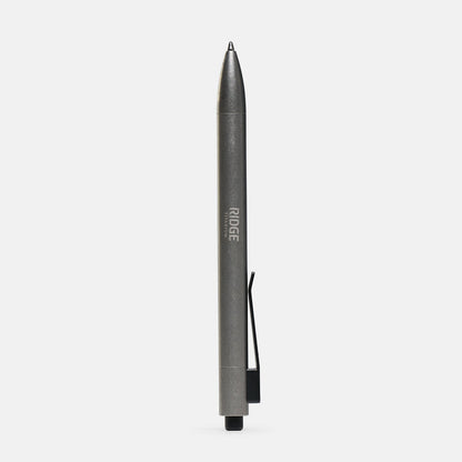 Ridge Click Pen - Stonewashed Titanium