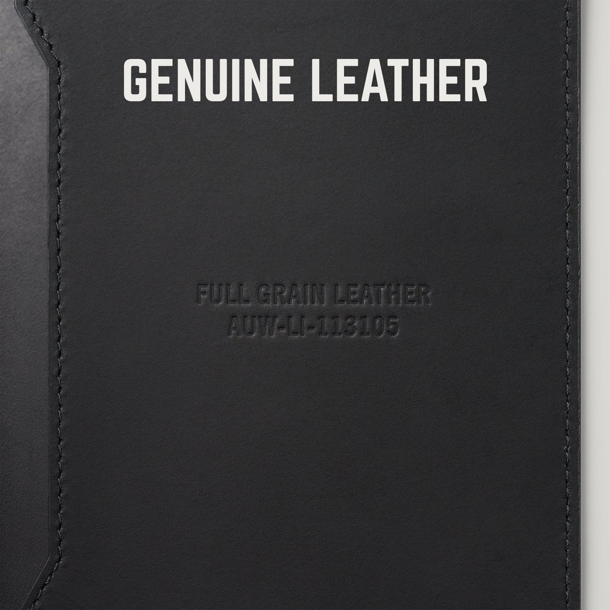 Passport Wallet - Midnight Black Leather