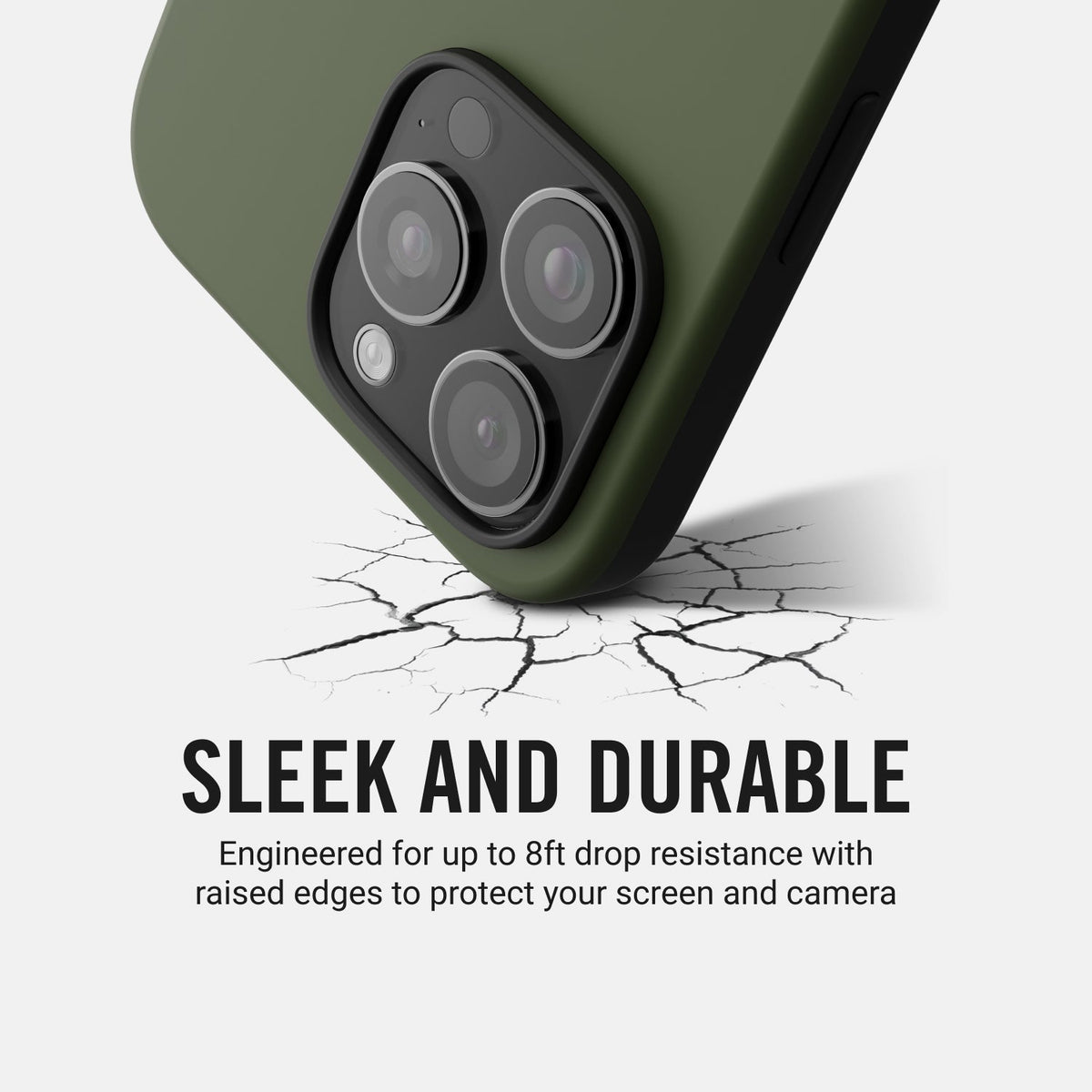 Ridge Phone Case - Matte Olive - iPhone 16