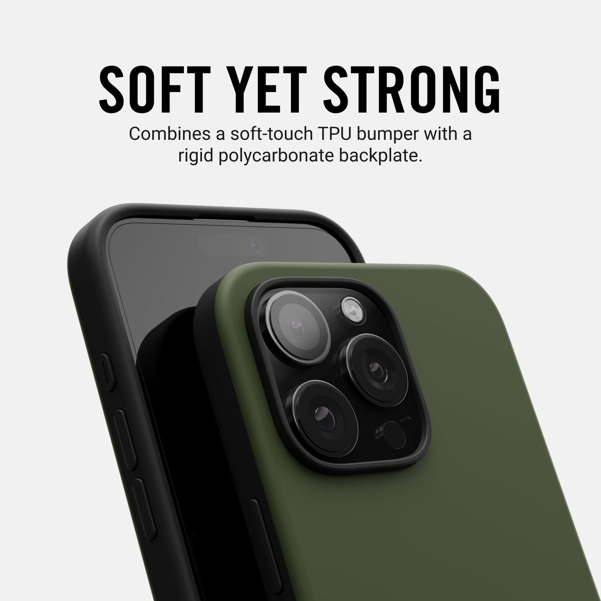 Ridge Phone Case - Matte Olive - iPhone 16