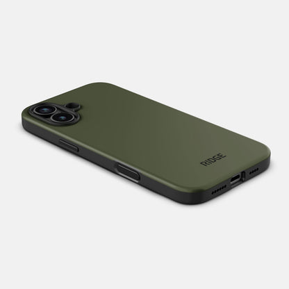 Ridge Phone Case - Matte Olive - iPhone 16 Plus