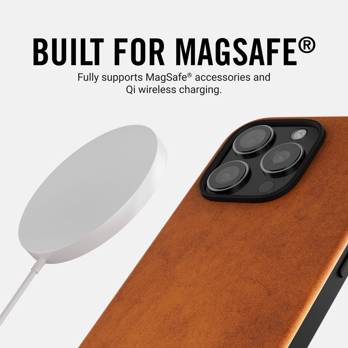 Ridge Phone Case - Tobacco Brown Leather - iPhone 16 Pro Max