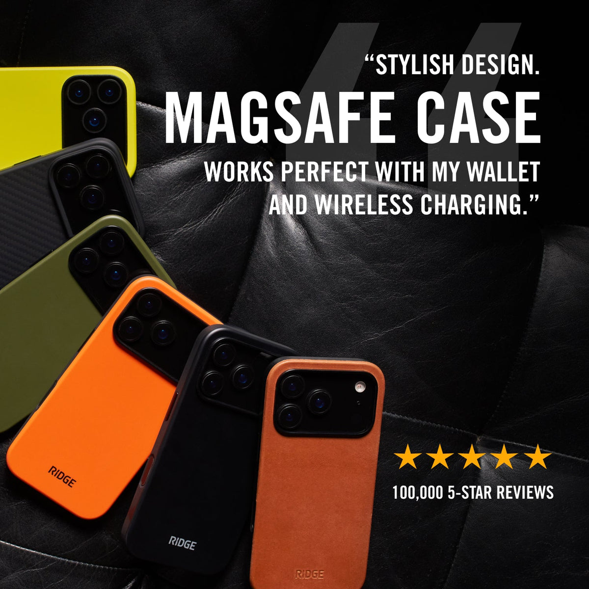 Ridge Phone Case - Matte Black - iPhone 17 Pro