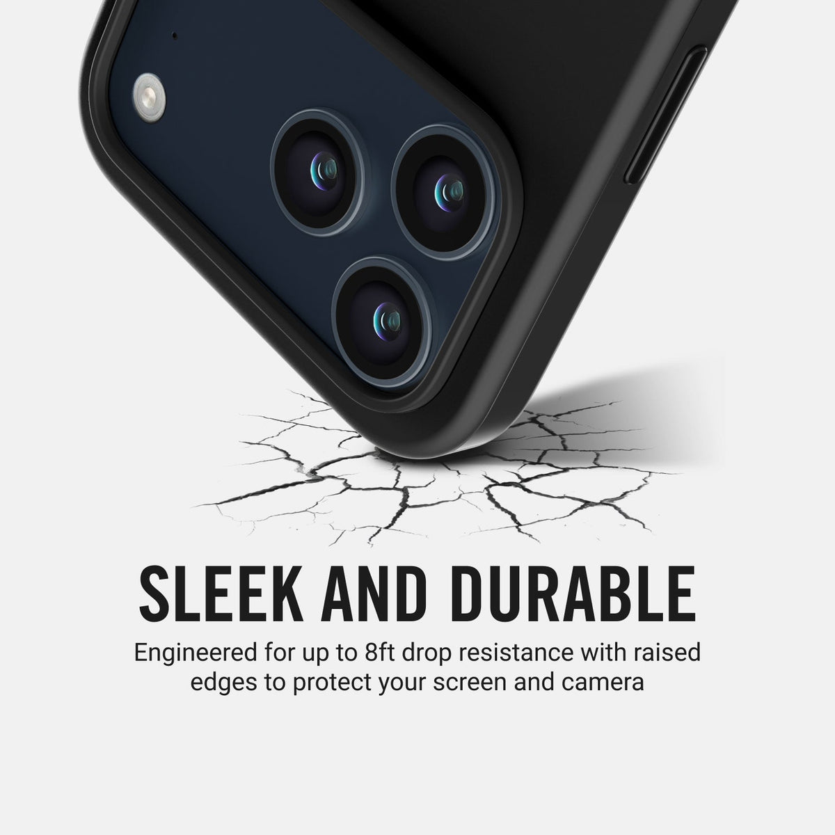 Ridge Phone Case - Matte Black - iPhone 17 Pro Max